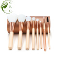 Cute Pink Top Makeup Brushes Set With Case