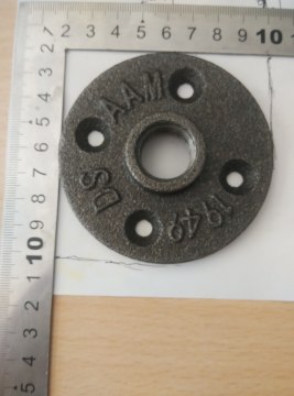 floor flange used in wrought pipe furniture