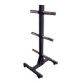 Fitness storage stand movable Barbell Weight Plate rack