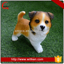 Funny resin garden ornaments simulation puppy huntaway dog statues