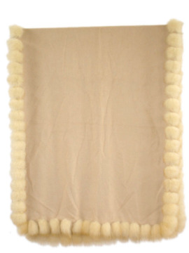 Oblong fur women scarf