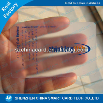 Promotion Printed plastic pvc business card embossing