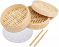 Bamboo Steater Gift Set Container Food For Dumpling