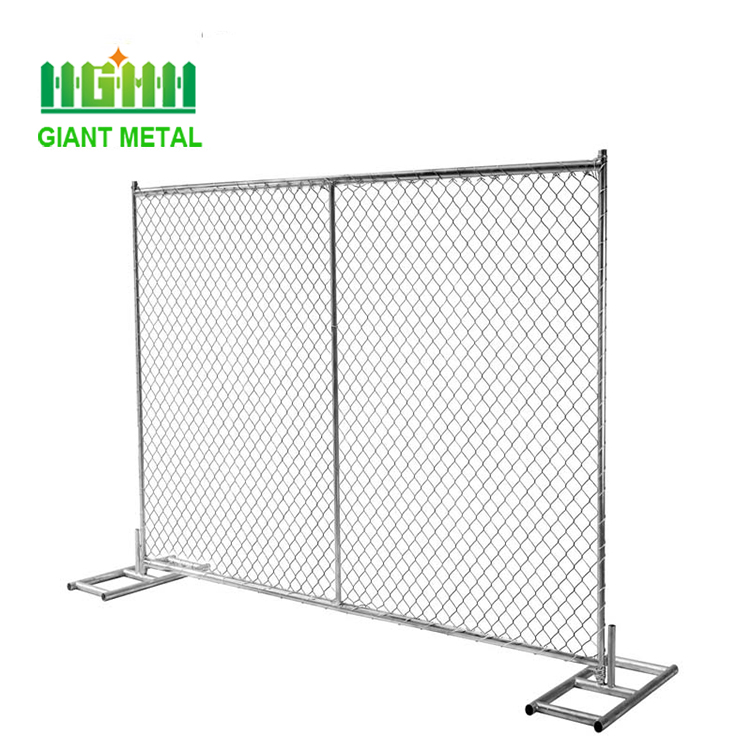 Professional Factory Brace Chain Link Mesh Temporary Fence