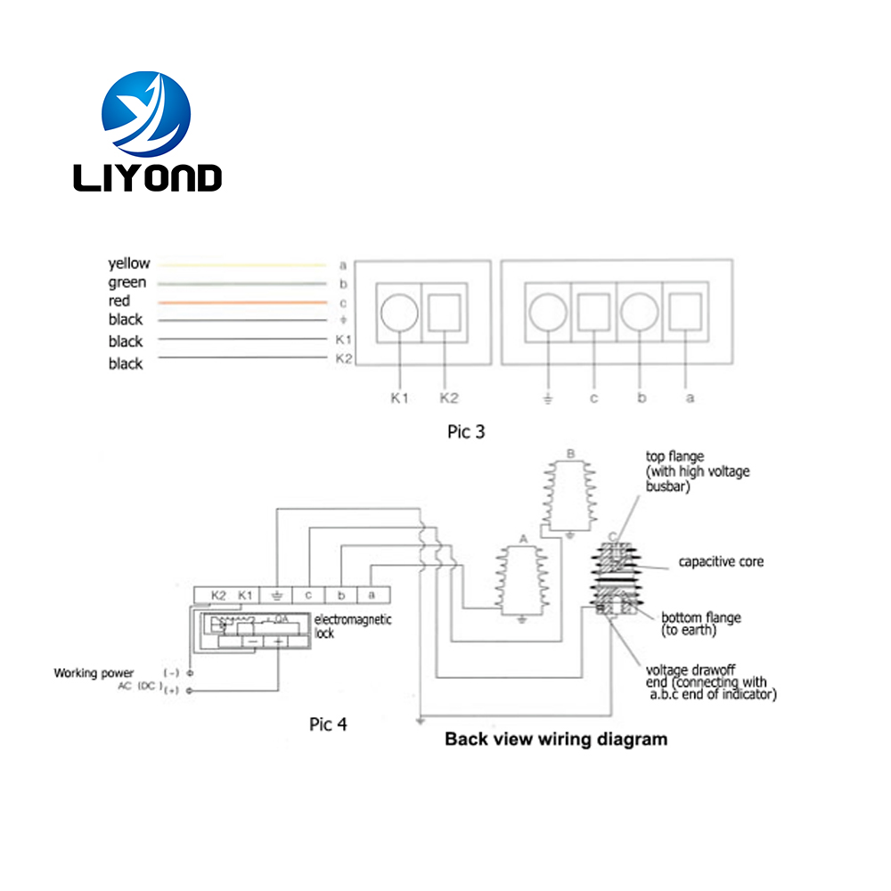 LYD103 Charged display device voltage divider voltage Indicator for capacitive sensors