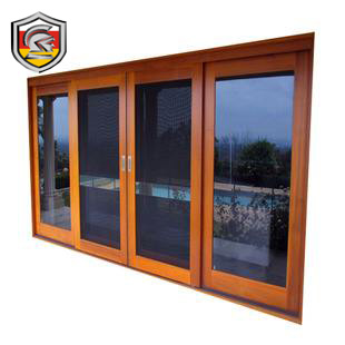 European residential high quality 3 tracks double glazing aluminium sliding door banquet hall door