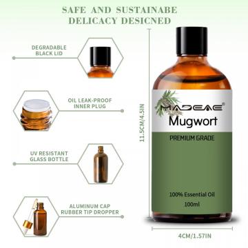 Pure Nature Extract Steam Distillation Mugwort Essential Oil Wholesale Natural Artemisia Oil For Body Massage