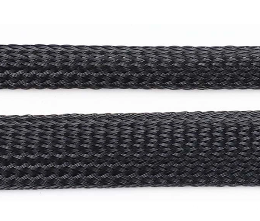 Braided sleeving made of PET