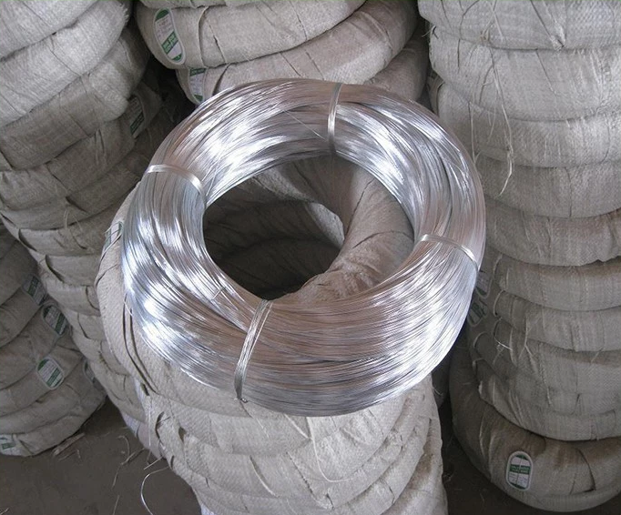 low carbon Q195 or Q235 45 steel etc mild steel galvanized wire