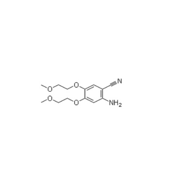 Intermedio de erlotinib 2-Amino-4, 5-Bis(2-methoxyethoxy) Benzonitrilo CAS 950596-58-4