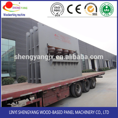 Woodworking machinery used short cycle hot press machine