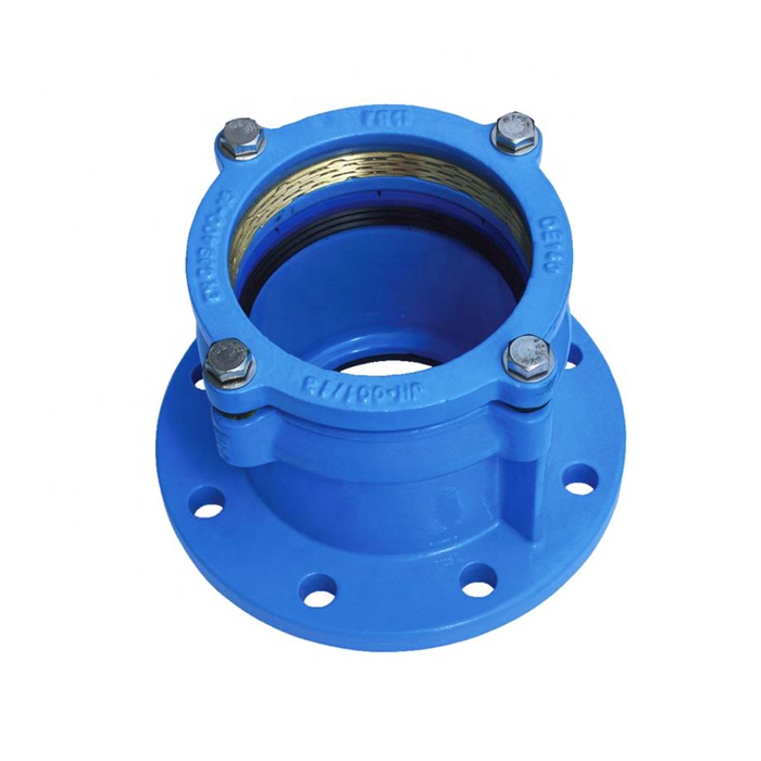 Potable Water System DI Pipe Fitting Restrained Flange Adaptor and Coupling with Brass Ring For PE Pipe Joints