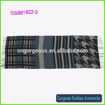 Fashion scarf christmas grid houndstooth sgraffito scarf