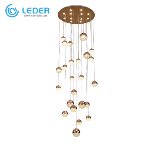 LEDER Crystal Gouden Hanging Chandelier