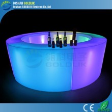 Bar Furniture Bar Counter Design WIFI Control RGB Color LED Round Bar Counters Design