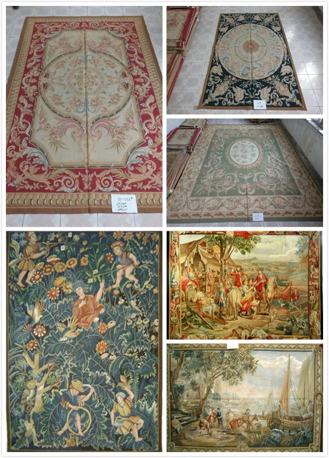 Pictorial Oil Painting Religion Designs Wall Hanging Flat Weave Handwoven French Aubusson Type Tapestry Custom Price