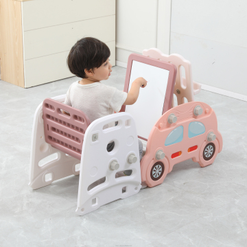 Baby Bookshelf with Drawing Board and Table Chair Set