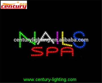 NAILS SPA animated led sign
