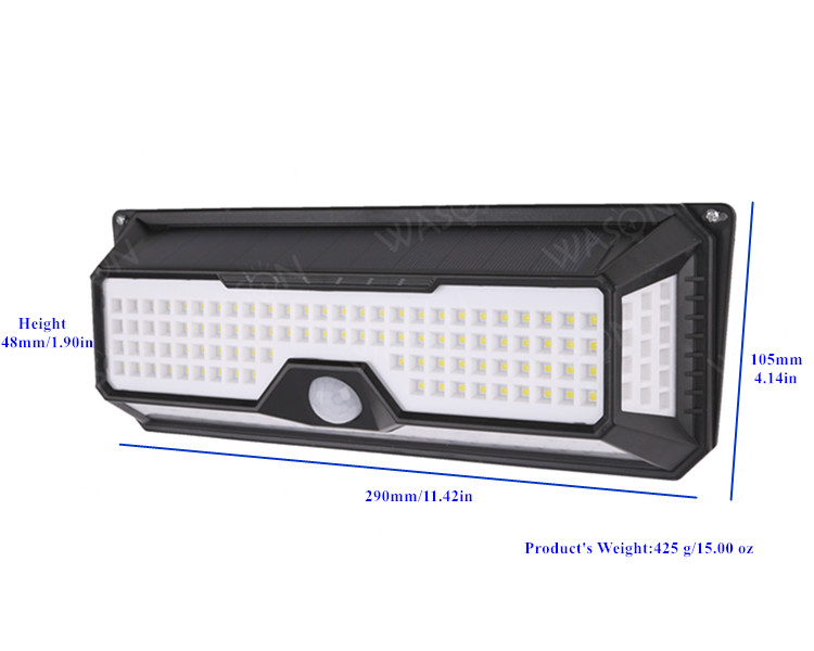 Exclusive Newest Version Wide Beam Super Bright 1500 Lumens Led Garden Light Solar Powered Motion Sensor Lamp Waterproof
