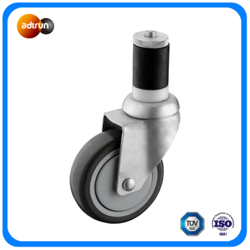 100mm PU Wheel Expanding Stem Caster Wheels