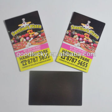 Pizaa fast food advertising business card magnet