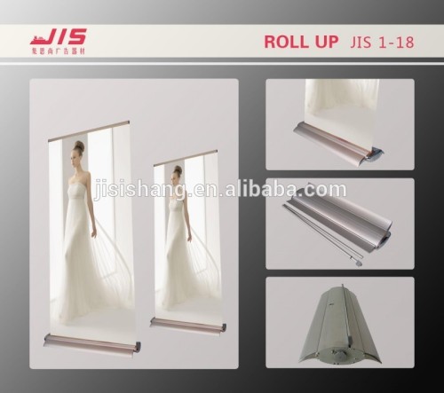 JIS1-18 luxury advertisement exhibition trade show display usage 85*200cm aluminum retractable banner display