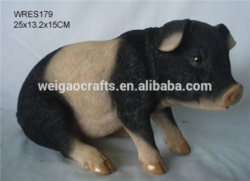 Resin Pig Statue Garden Decoration