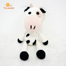 New Design Handmade Crochet Cow Doll Baby Toy