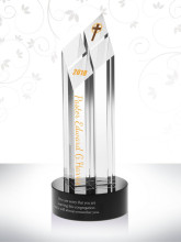 Unique Crystal Retirement Gift for the Priest