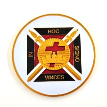 Custom 3" Masonic Knights Templar IHS Cross Crown Metal Auto Car Emblem & Badge