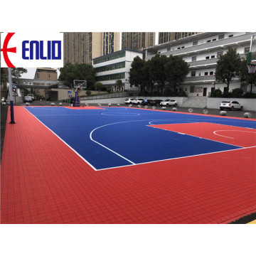 Ubin lapangan basket modular yang saling terkait