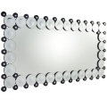 Miroir en verre rectangulaire utilisé pour la décoration d'entrée