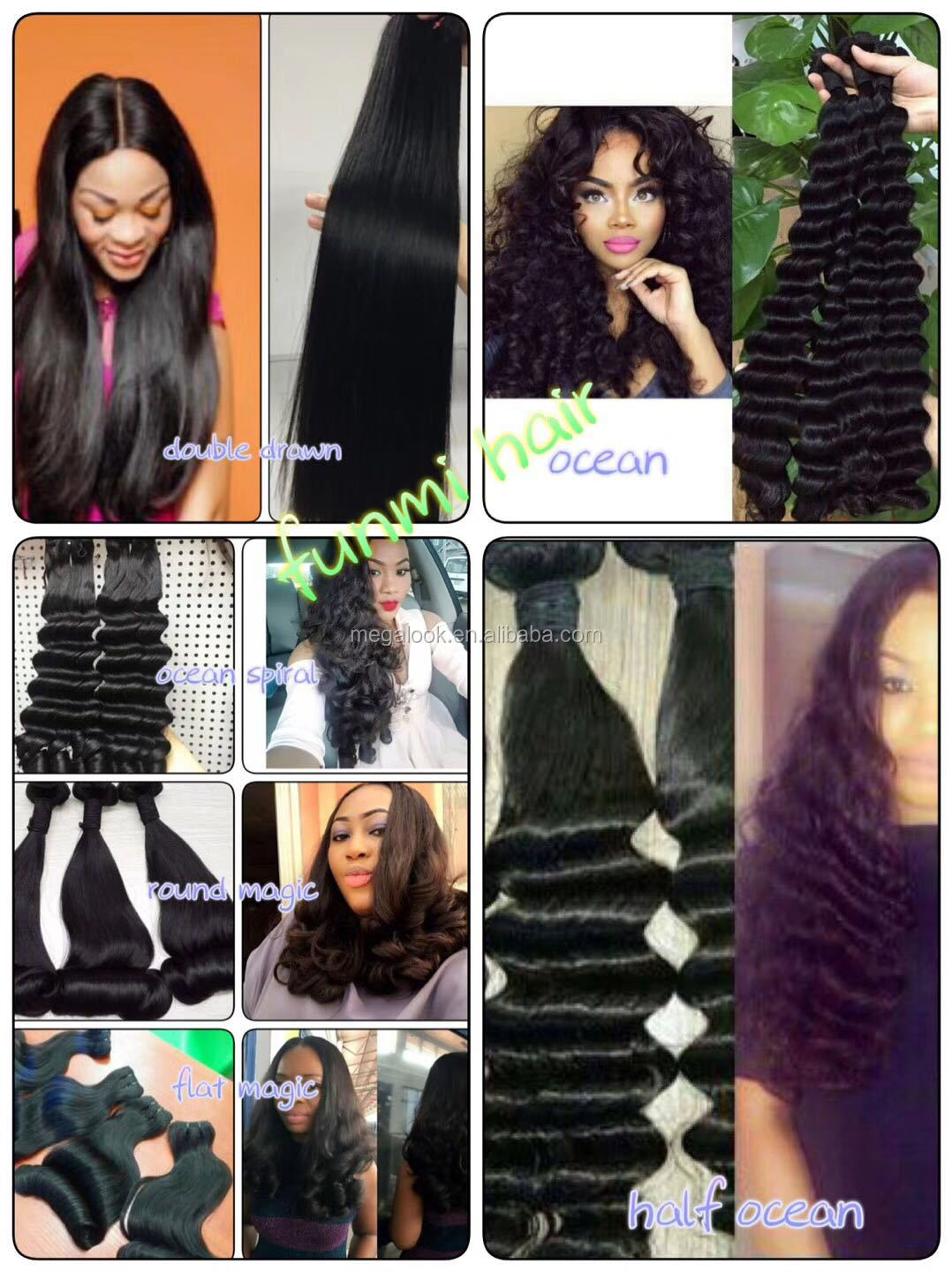 Wholesale Brazilian Hair Romance Fancy Curls Funmi Hair Ombre Color Virgin Remy Human Extension Fumi Hair