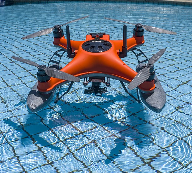 IP67 Waterproof  2kg payload Swellpro SplashDrone 4 camera fishing drone with Night vsion & rescue