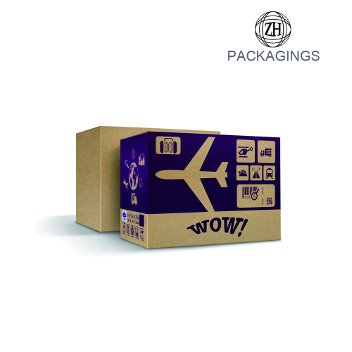 Custom logo print 5-ply flute paper carton box