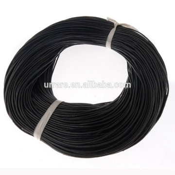 Black Color Real and Genuine Square Necklace Leather Cord