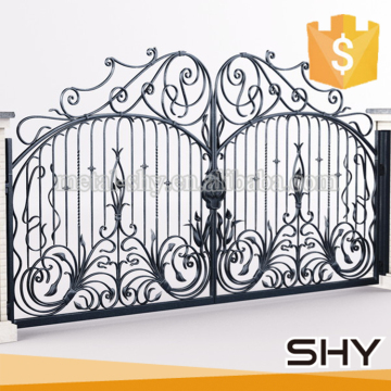 Antique Wrought Iron Driveway Gate Designs