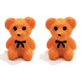 Lovely 3D Bear Resin Charms κρεμαστά ευρήματα Diy για κατασκευή κοσμημάτων Μικρή αρκούδα μπρελόκ κολιέ χειροποίητα αξεσουάρ