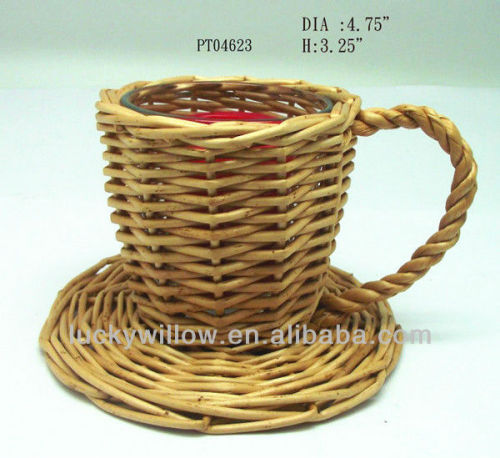 Chic wicker cup & wicker craft & wicker cup craft