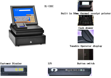 China Factory Supply touch billing machine /handheld billing machine with linux system