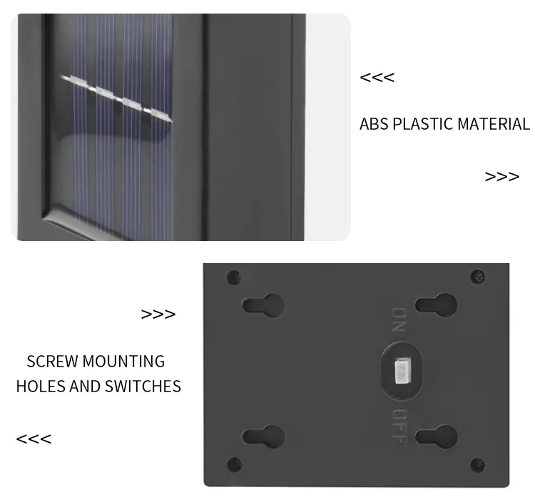 Outdoor Solar LED Wall Light with Eco-Friendly Design
