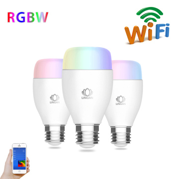 Free APP Controlled Dimmable Multicolored Color Changing OEM Rgb Color Changing Wifi Bulb Factory