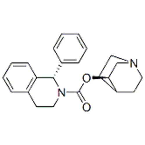 Acide 3,4 (dihydro-1-phényl) -, (57251612,3R) -1-azabicyclo [2.2.2] oct-3-yl ester de l&#39;acide 2 (1H) -Isoquinoléinecarboxylique, (57251613,1S) - CAS 242478-37- 1