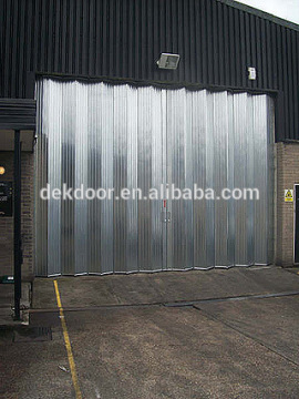Industrial windproof install accordion door