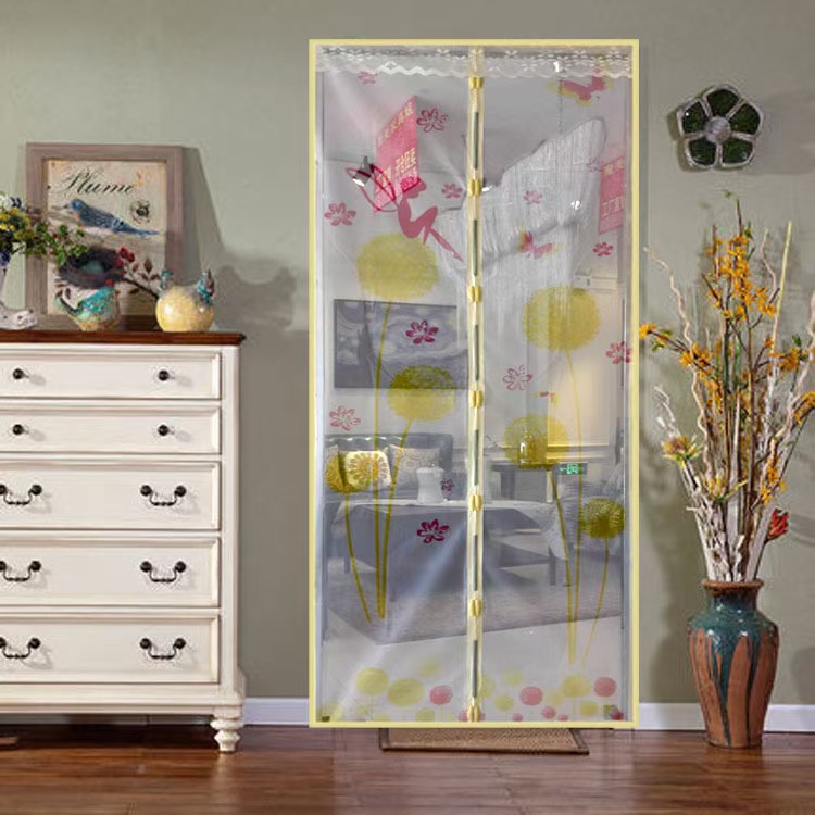 porta de tela magnética colorida colored magnetic screen door