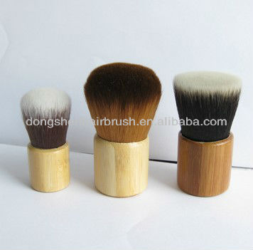 Bamboo kabuki brush makeup brush vegan flat top kabuki