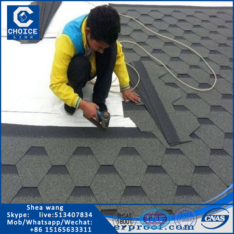 factory hexagonal asphalt shingle for roofing