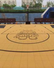 SES elastic modular court tile sports surface