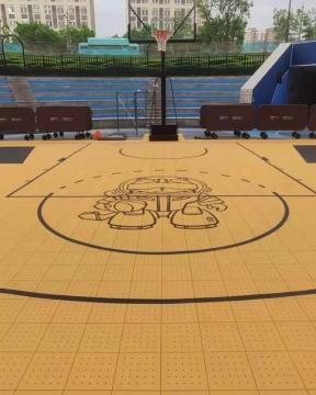SES elastic modular court tile sports surface