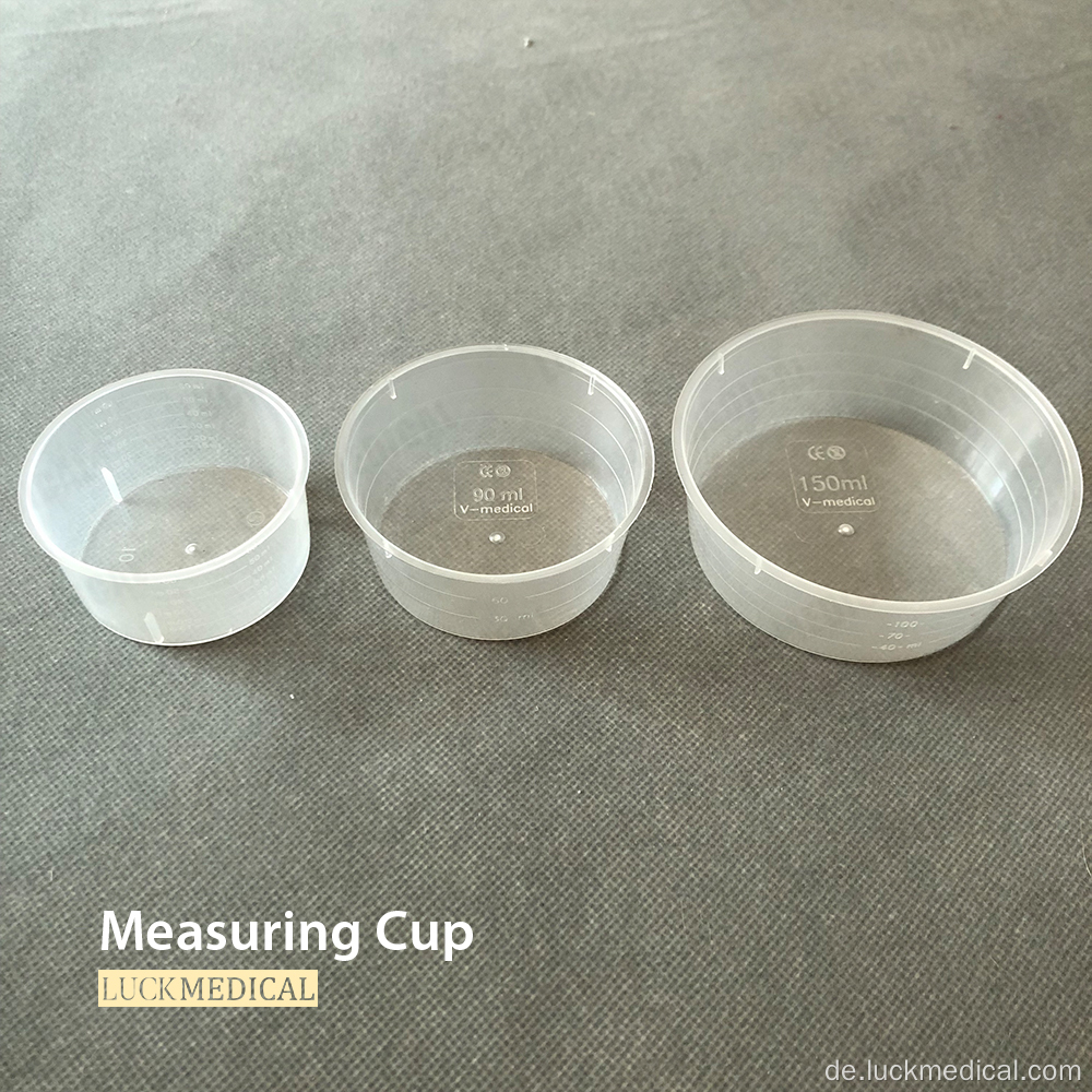 Medizinischer Gebrauch von Squasparent Measuring Cup 60 ml/90 ml/150 ml